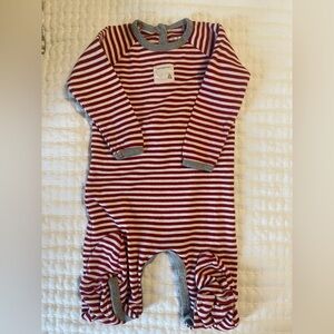 Burt's Bees Baby Red and White Striped Onesie